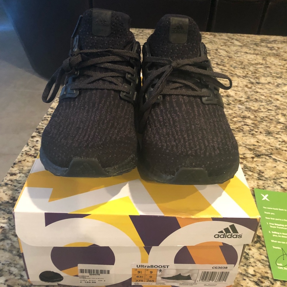 Adidas Ultra Boost 3.0 triple black 2.0